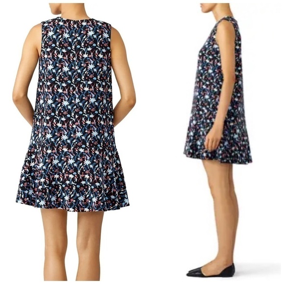 Tanya Taylor Mini Dress,  Floral Adalia Dress, Size 8 - Picture 2 of 14